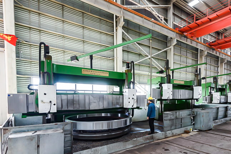 Torno giratorio vertical CNC de doble columna